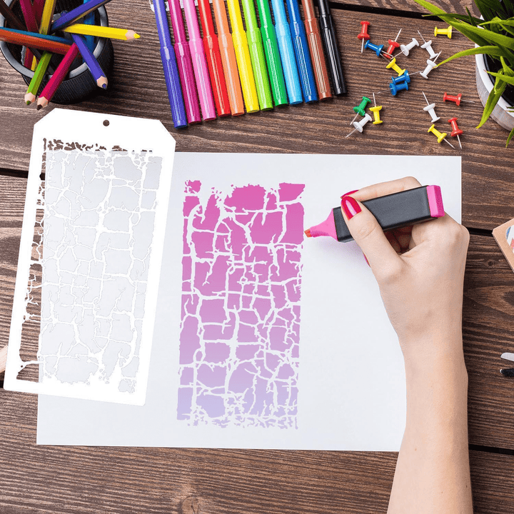 Texture Stencil Painting Template I Basic Hollow Stencil for Scrapbook Projects