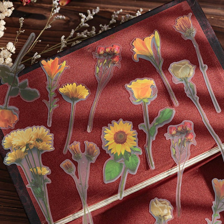The Garden of Eres Floral Stickers for Journal and DIY Decoration