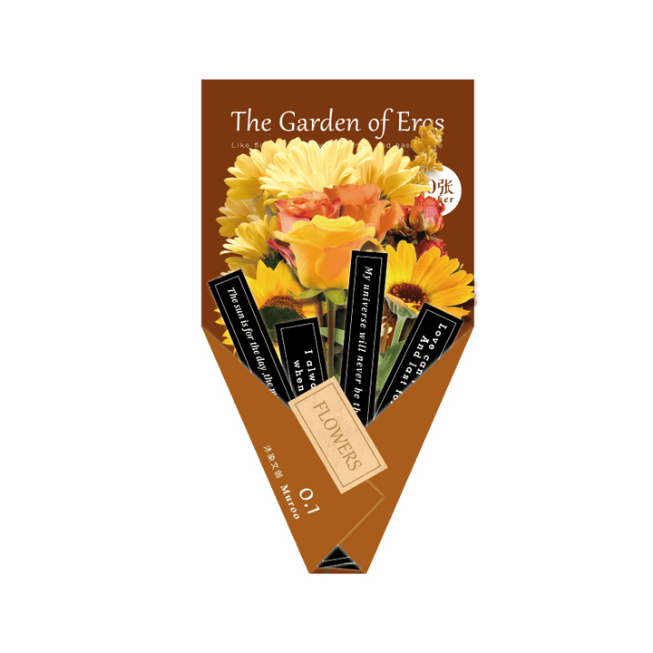 The Garden of Eres Dried Flower Stickers for Creative Scrapbooking