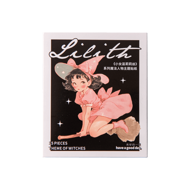 The Little Witch Lilith Magic Sticker For Card Making