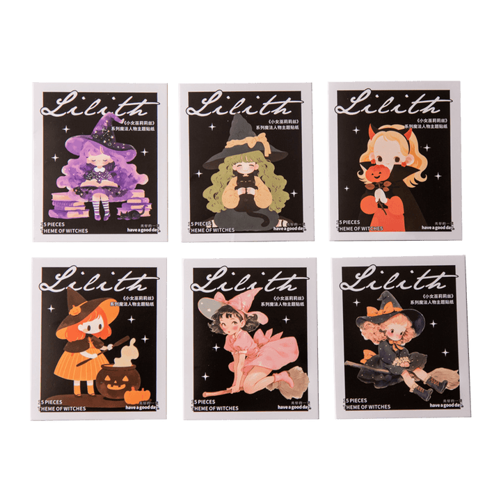 The Little Witch Lilith Magic Sticker Perfect For Collage Art
