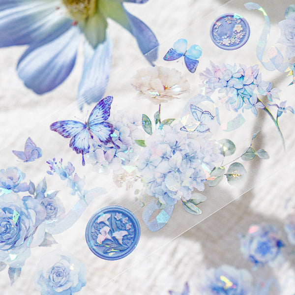 The Shadow Of Flowers And Poetry PET Tape Floral Watercolor Patterns Artistic Fresh
