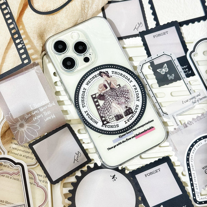 Time Frame PET Stickers for Journaling - Desk Cosmos