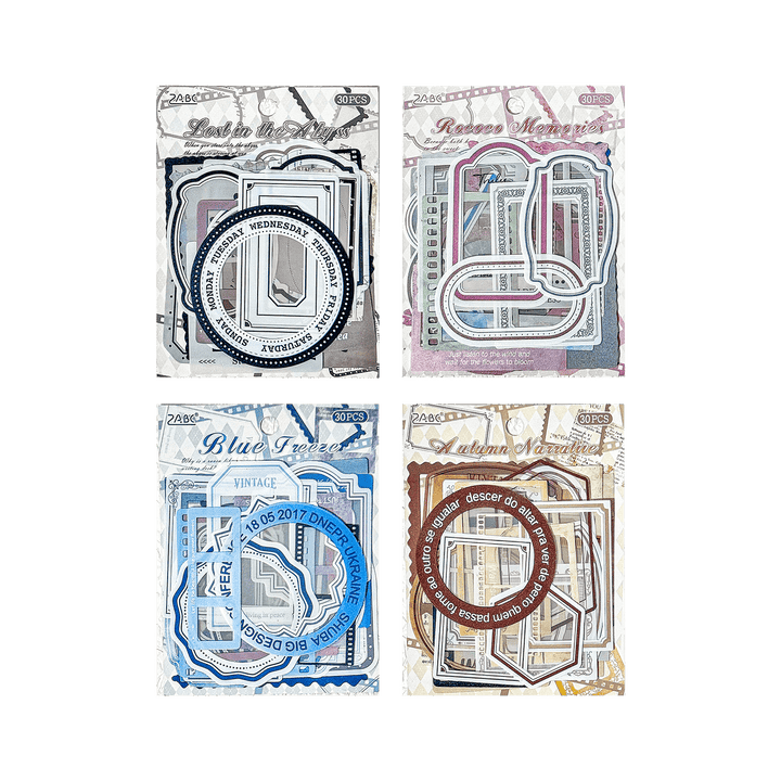 Time Trace PET Stickers Ideal for Bullet Journals and Planners