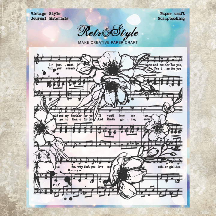 Transparent Stamp Rosewood Pattern Series rosewood journal craft