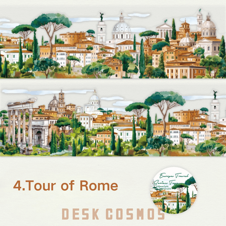 Creative PET Tape for Scrapbooking from Travel around Europe series