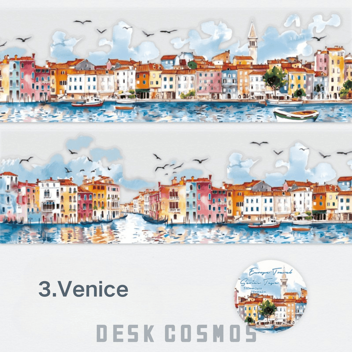 Easy Tear PET Tape for Travel Journal from Travel around Europe series