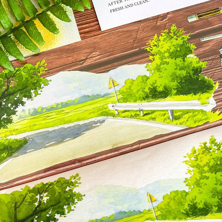 Spring Camping In The Wild PET Tape Scenery Suitable For Art Projects