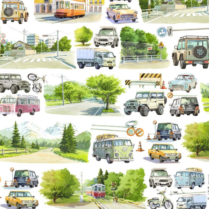 Spring Camping In The Wild PET Tape Countryside Suitable For Phone Case Decoration