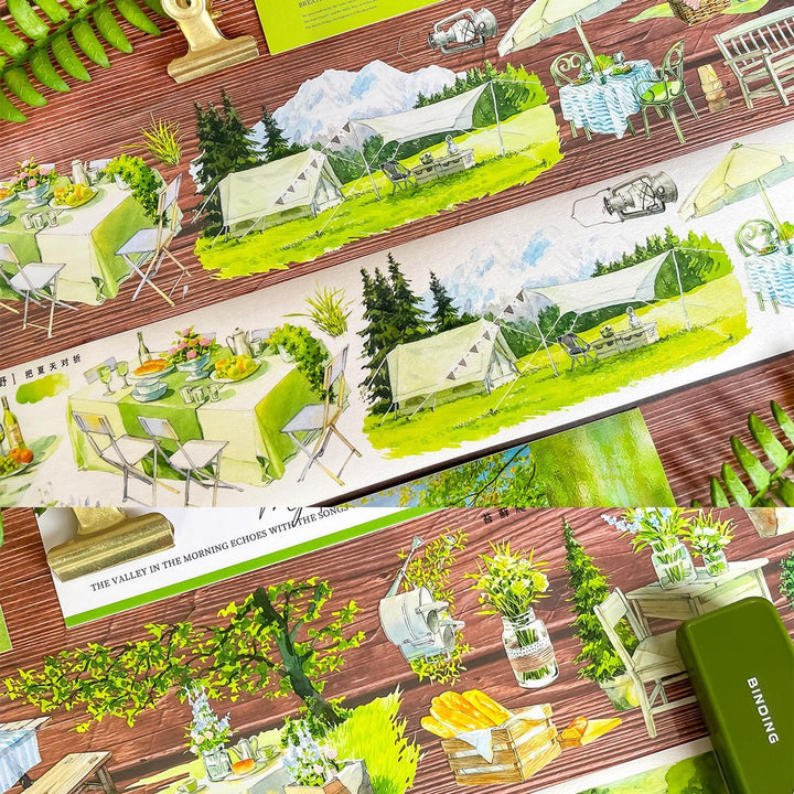 Travel Spring Camping In The Wild PET Tape Outdoor Adventure