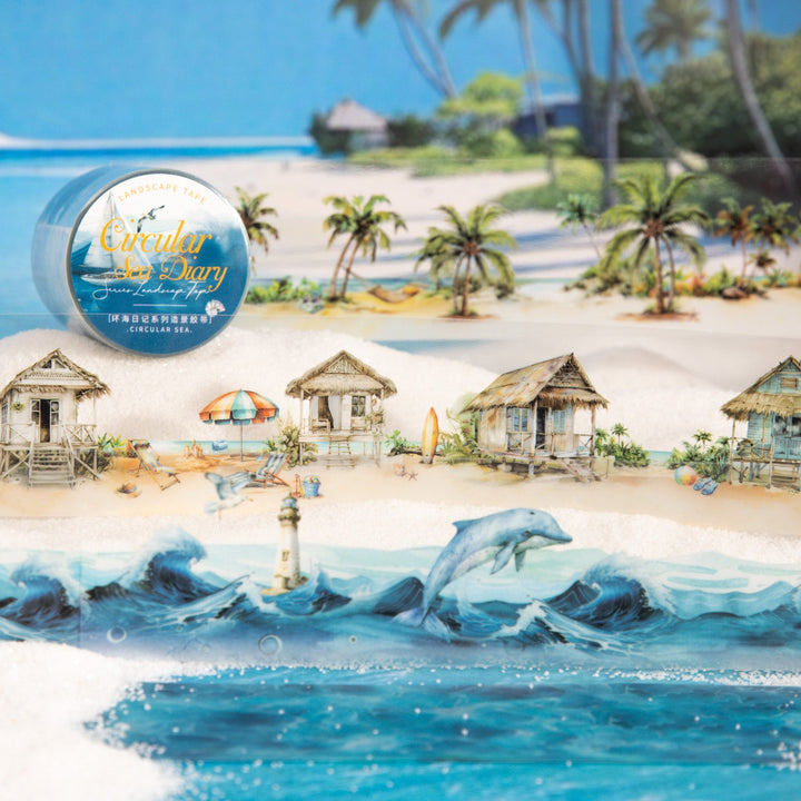 Travel PET Tape Diary of a Tour Ocean Style ocean theme scene tape