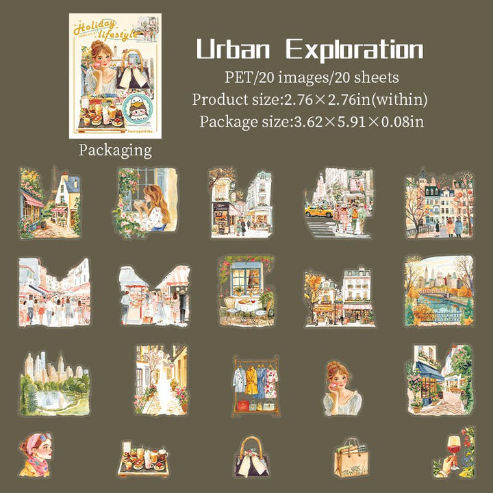 Travel Stickers Holiday Lifestyle PET life moments