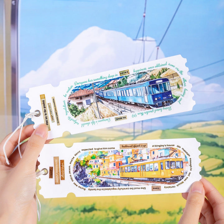 Travel Washi Tape The Train on the Road decorative roll