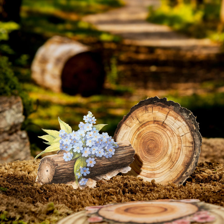 Wood Grain Time Plant Decoration Stickers Scrapbook Ideas