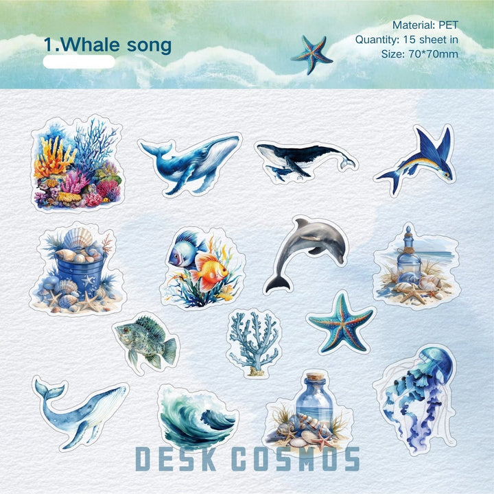 Underwater World Stickers Underwater Scene Suitable for Art Projects