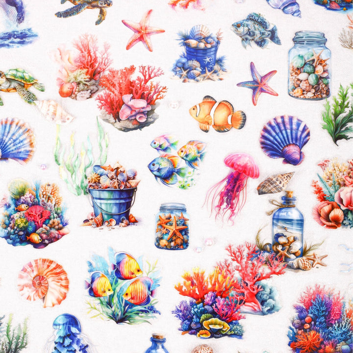 Underwater World Stickers Starfish Suitable for Junk Journal