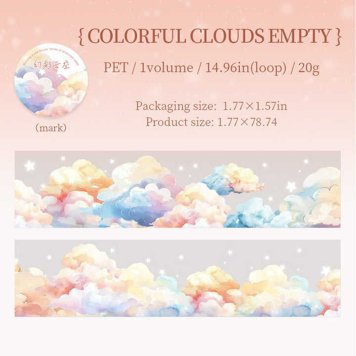 Up in the air PET Tapes Sky Weather Clouds for Journals