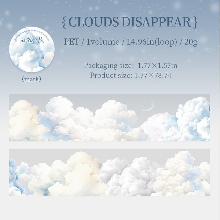 Up in the air PET Tapes Cloud Theme Weather Ideal for Custom Decor