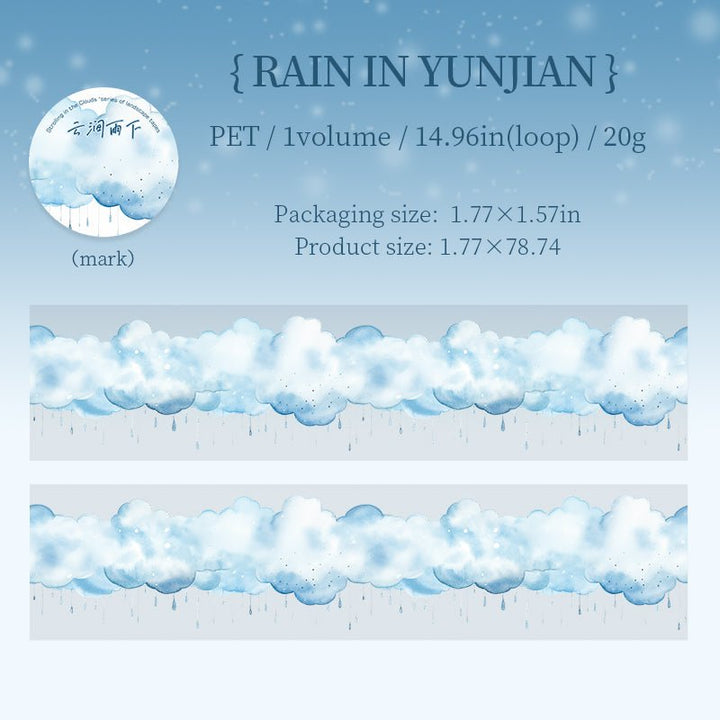 Up in the air PET Tapes Cloud Theme Scenic Sky for Creative Decor
