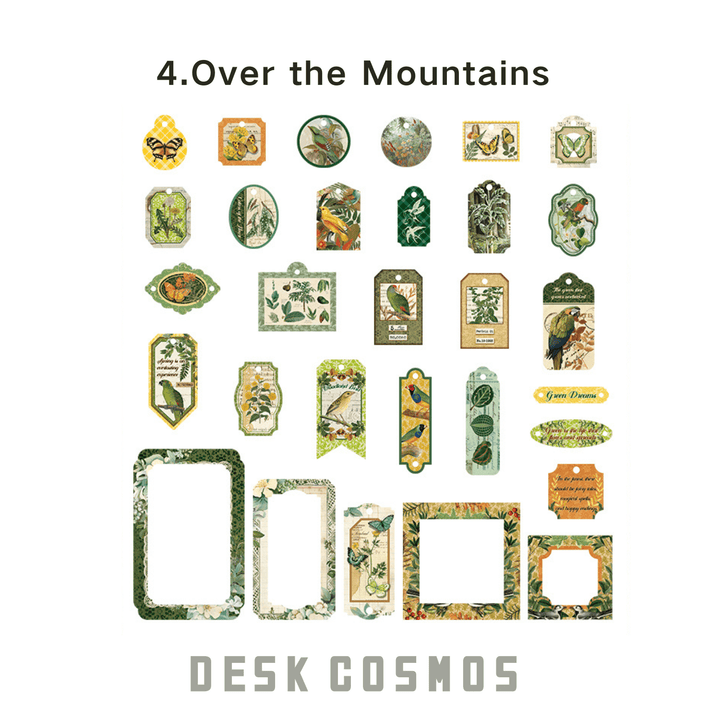 Nature Series Over the Mountains Label Paper Adventure Theme