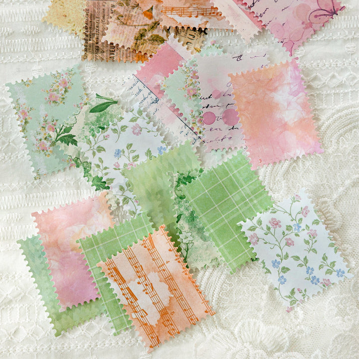 Nature Collage Paper Fresh Breeze botanical detail