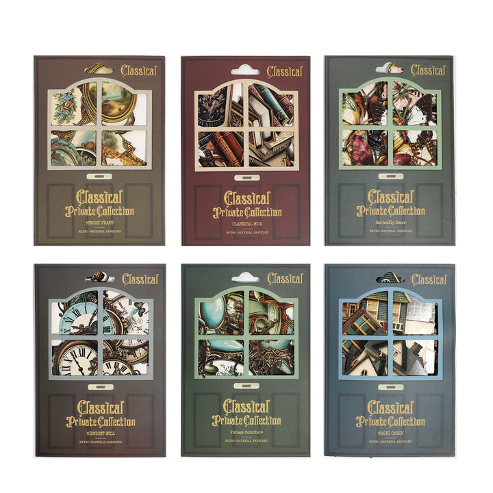 Vintage Craft Paper Classic Private Collection Elegant Vintage Art Cards