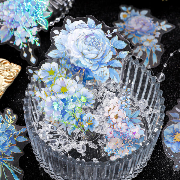 Moonlight Garden Vintage Stickers Gilded Flower Designs