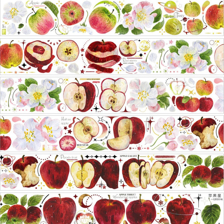 Apple Star Tape For Gift Wrapping