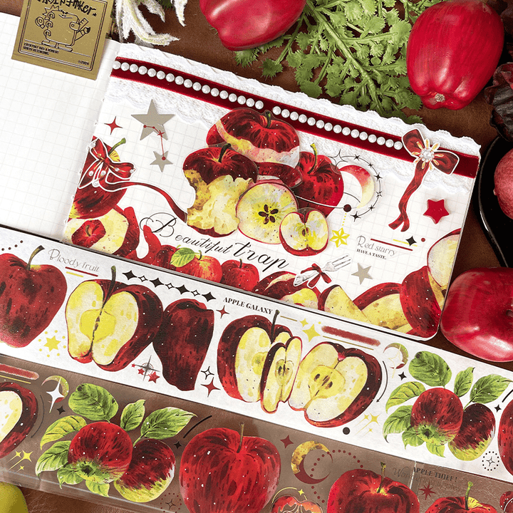 Apple Star Plant Fruit Tape For Journal Lovers