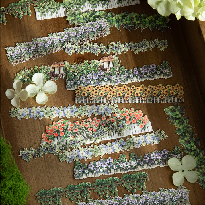 Vintage Scrapbooking Mountain Wild Flower Branches Series Stickers For Journals