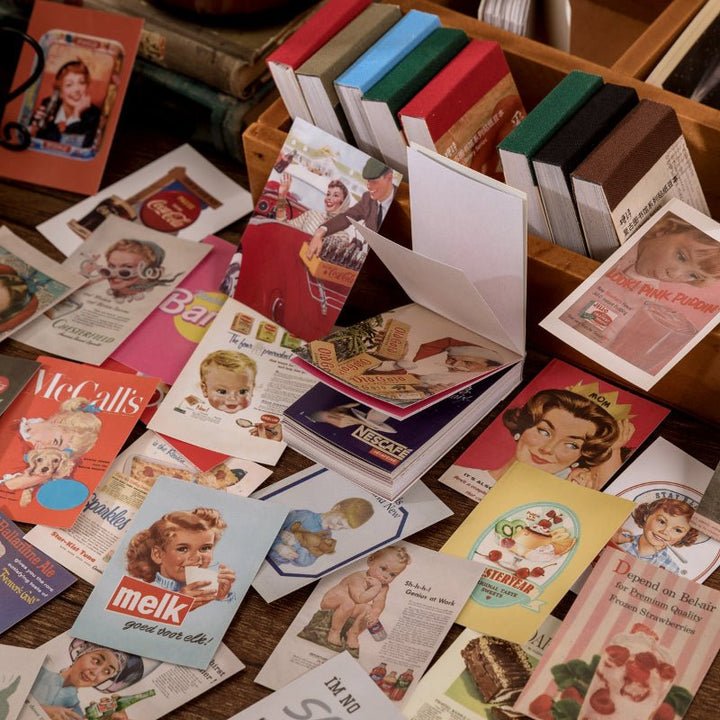 Vintage Library Series Scrapbook Paper Perfect for Collage Projects