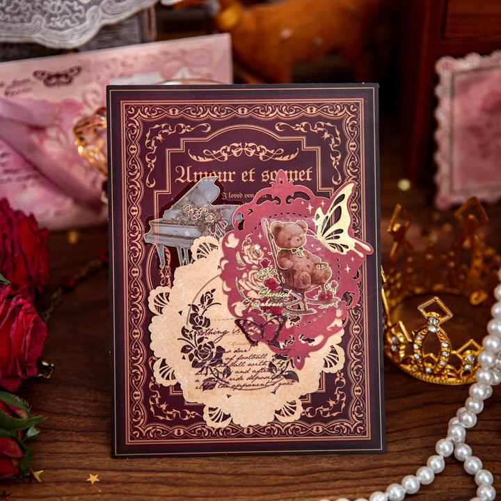 Ophelias Poetry Retro Scrapbook Paper
