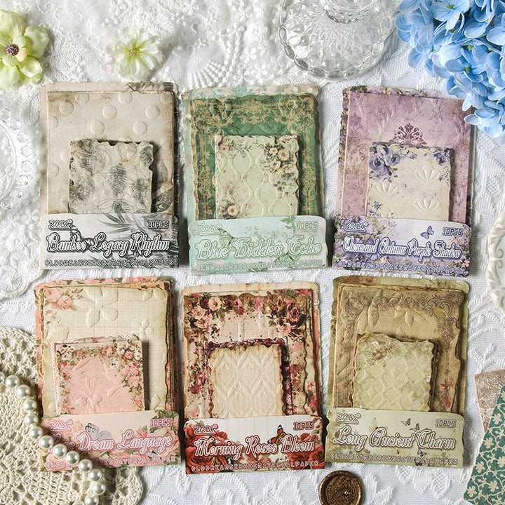 Vintage Paper Old Dreams Plant Retro Washi Embossed Art