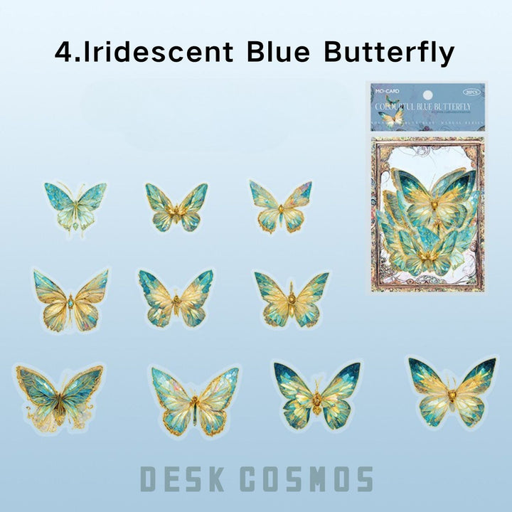 Boundless Butterfly Spectrum Pink Crystal Butterfly Iridescent Design Elegant Craft
