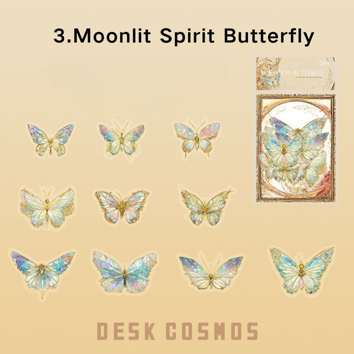 Boundless Butterfly Spectrum Moonlit Butterfly Iridescent Design Mystical Butterfly