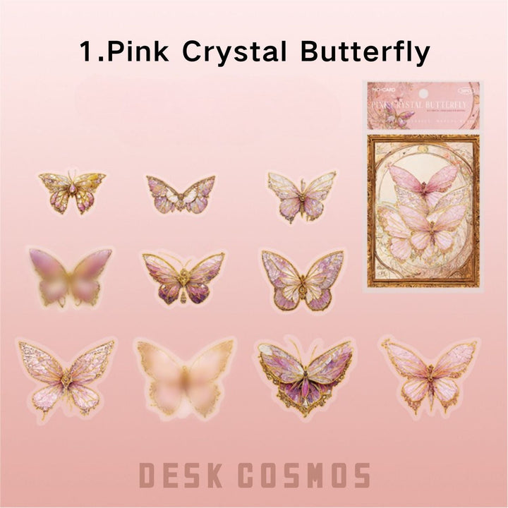 Boundless Butterfly Spectrum Green Glow Butterfly Iridescent Design Vintage Style