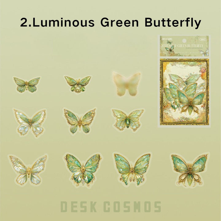 Boundless Butterfly Spectrum Blue Glow Butterfly Iridescent Design Romantic Butterfly