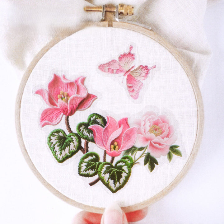 Weaving Embroidery Series Stickers for Junk Journals