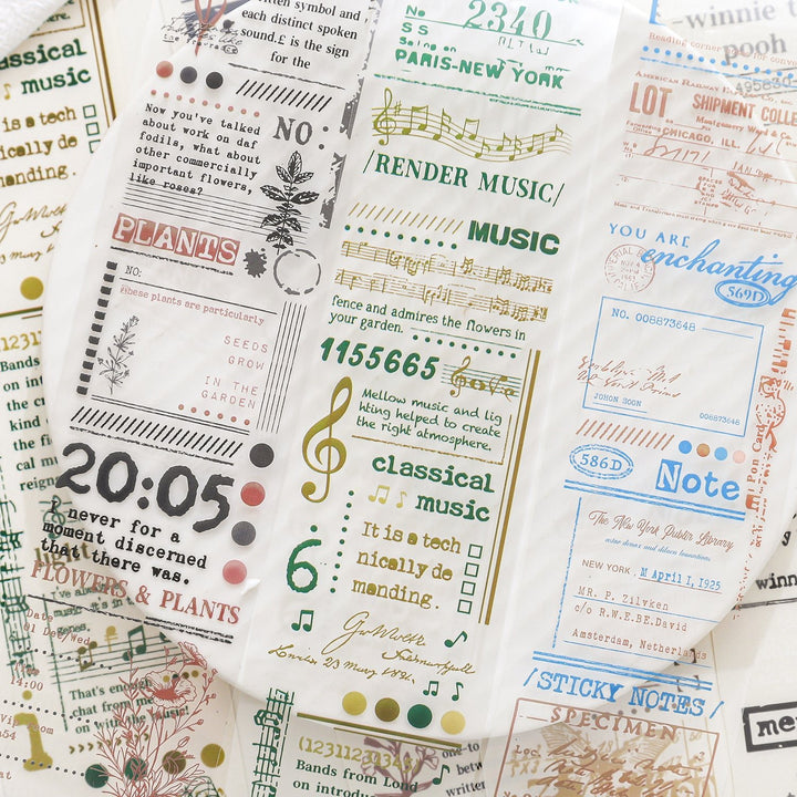 Bars Memoir Series Art and Craft Border Tape Best for Scrapbook Projects