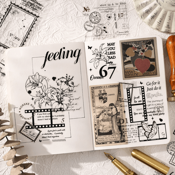 Epistolary Past PET Tape retro sticker set