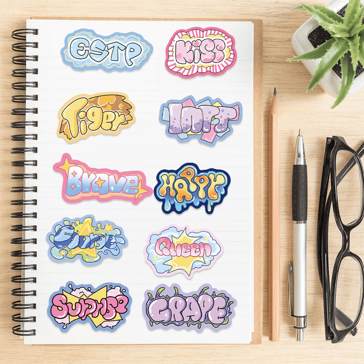 Street Graffiti PVC Stickers Enhance Your Notebook