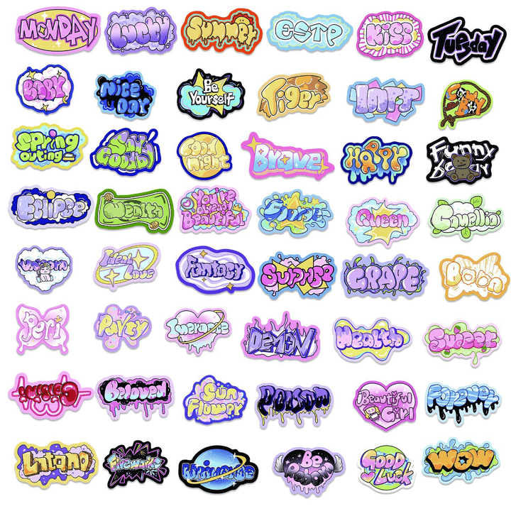 Street Graffiti Retro Stickers Creative Gift Idea