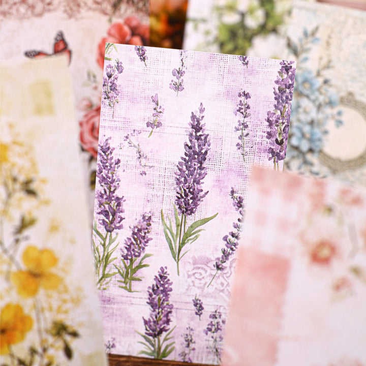 Retro Story Morning Flowers Journal Papers Retro Scrapbooking