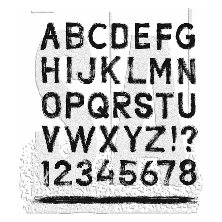 Flower and Alphabet Stamps Retro Silicone Clear Stamps for Scrapbook