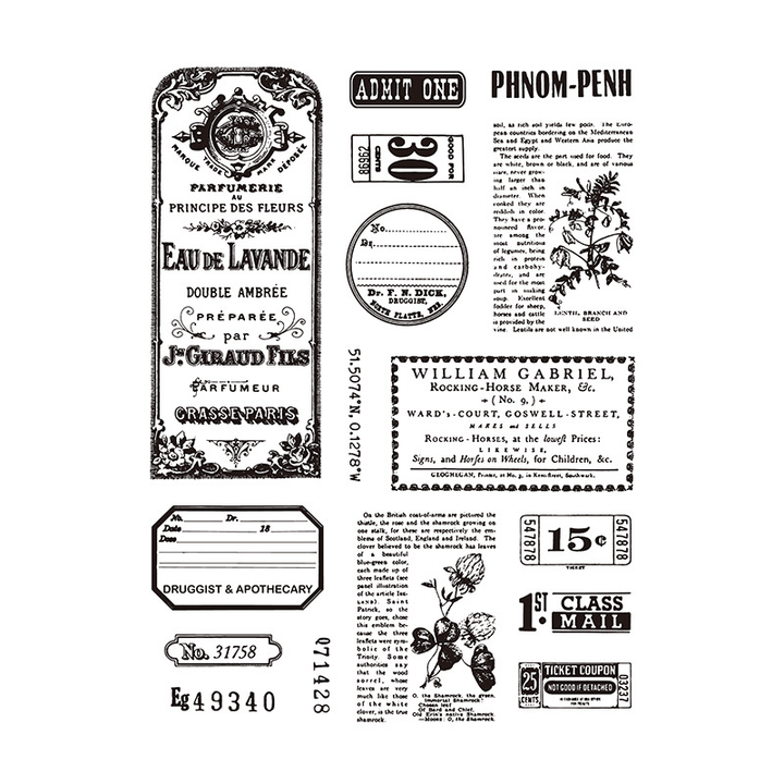 Vintage Transparent Silicone Stamps Fashion Stamp