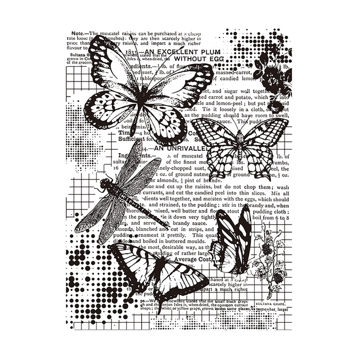 Retro Transparent Silicone Stamps Flower Plant Lace