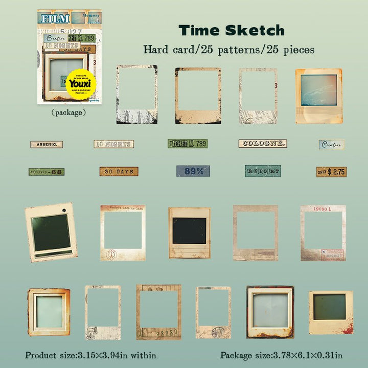 Film Travel Notes Retro Theme For Personalized Design