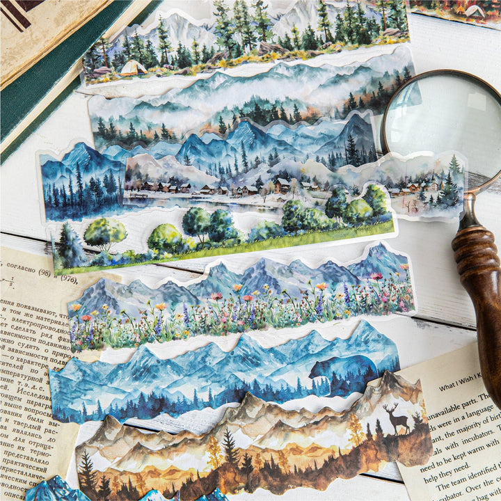Scrapbooking Vintage Stickers Natural Museum Series Aesthetic Design