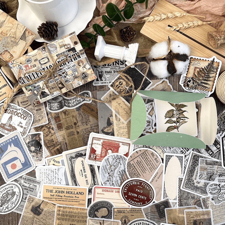 Retro Memory Room Vintage Stickers journaling aesthetic supplies
