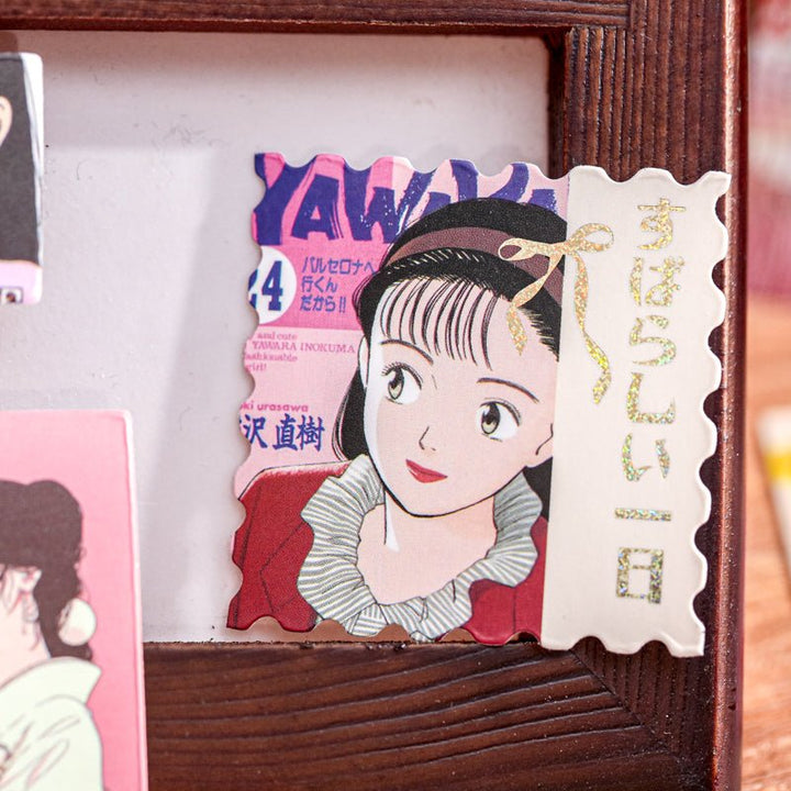 Showa Era Stickers Retro Aesthetic Daily Diary
